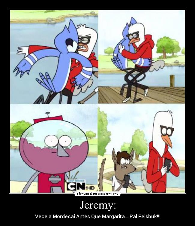 carteles jeremy mordeacai desmotivaciones