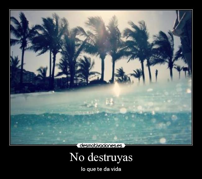 No destruyas - 