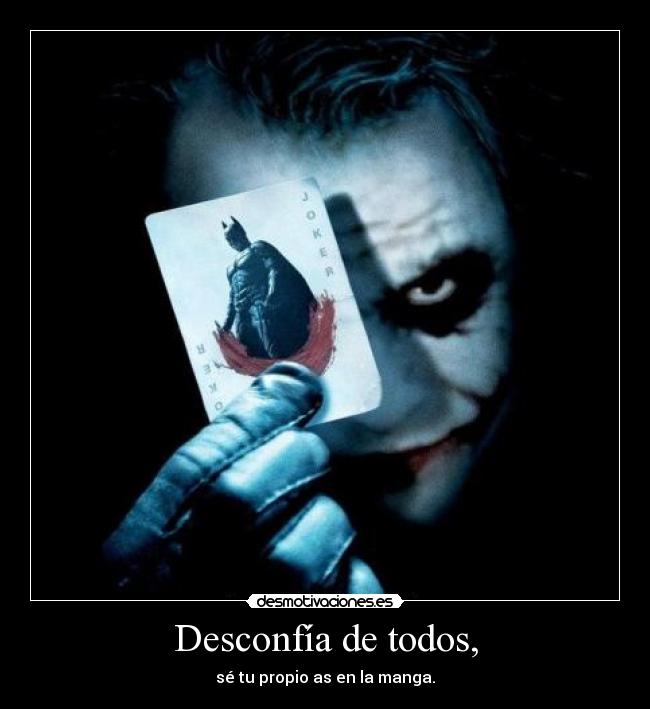 carteles joker ronoa desmotivaciones