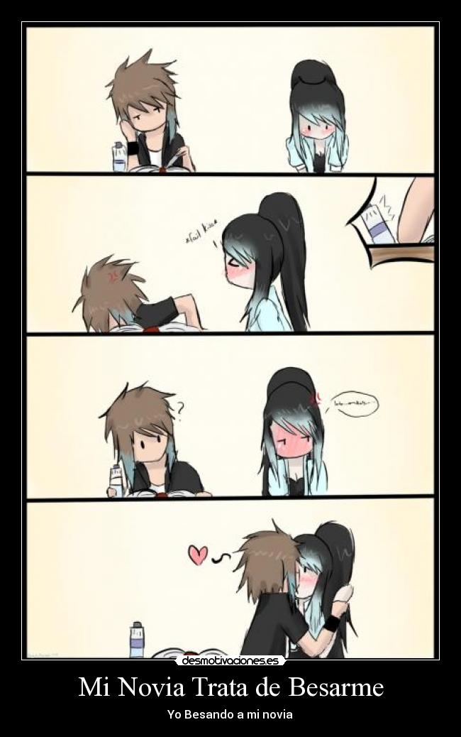 Mi Novia Trata de Besarme - Yo Besando a mi novia