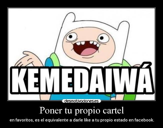 Poner tu propio cartel - 