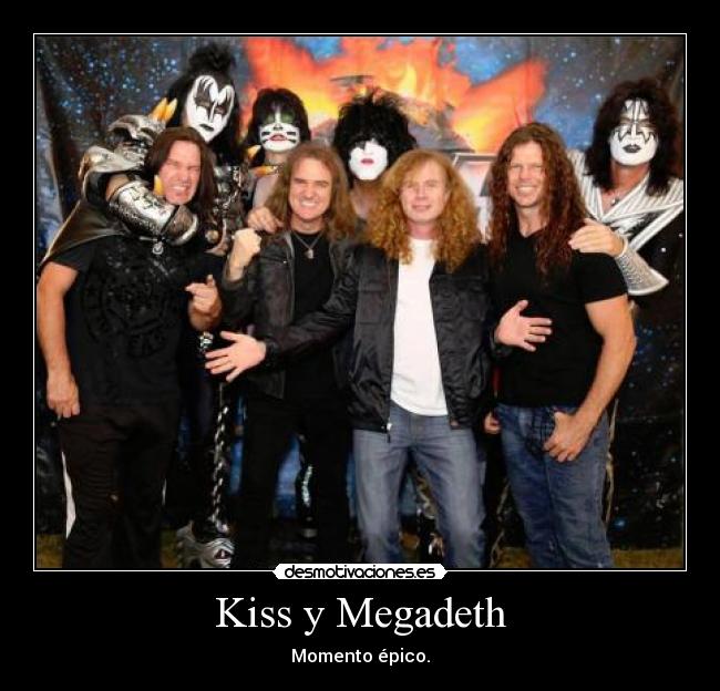 Kiss y Megadeth - Momento épico.