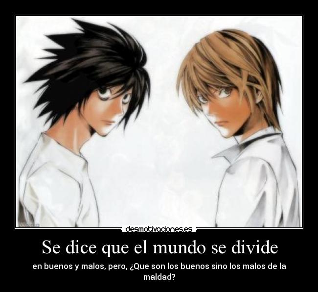 Se dice que el mundo se divide -