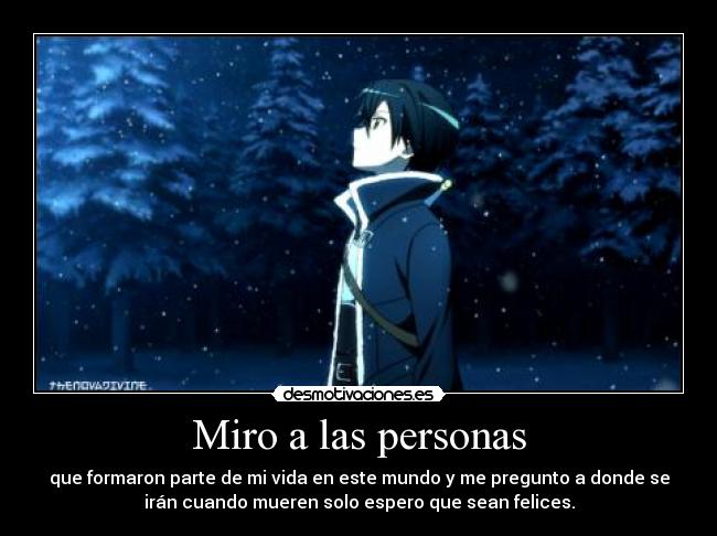 Miro a las personas -