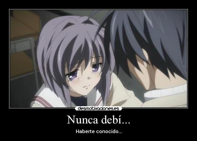 Nunca debí... - Haberte conocido...