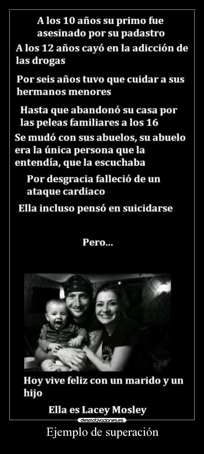 Ejemplo de superación -