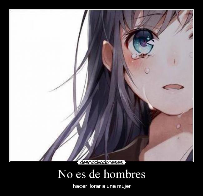 No es de hombres -