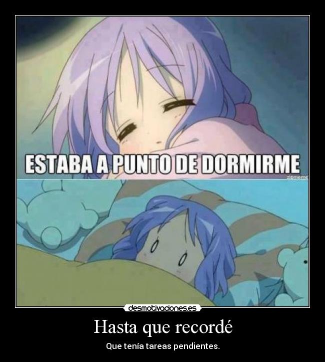 carteles anime manga luckystar lucky star tsukasa konata colwuwboaonwtoiopwaoion otaku makalove97 hasta que desmotivaciones