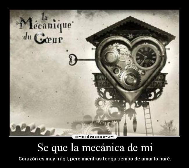 Se que la mecánica de mi - 