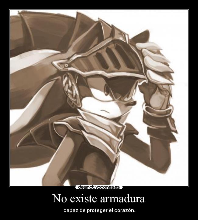 No existe armadura -