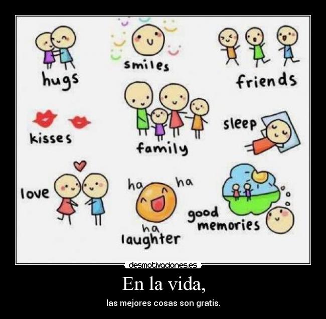 En la vida, -