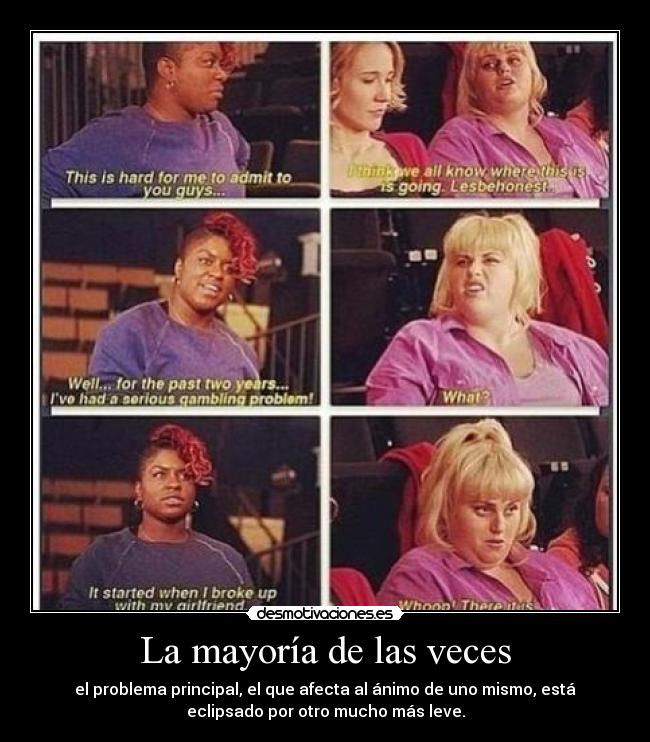 La mayoría de las veces -