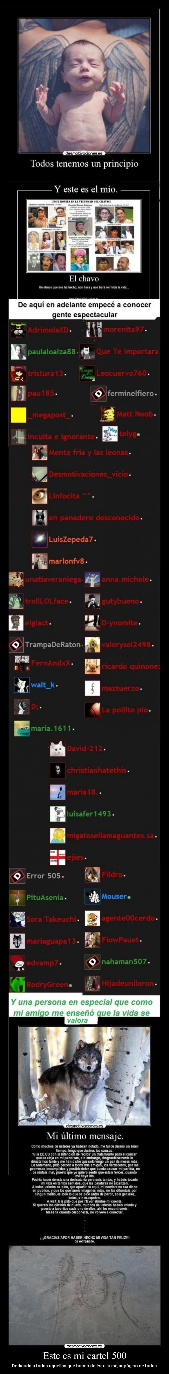 Este es mi cartel 500 -