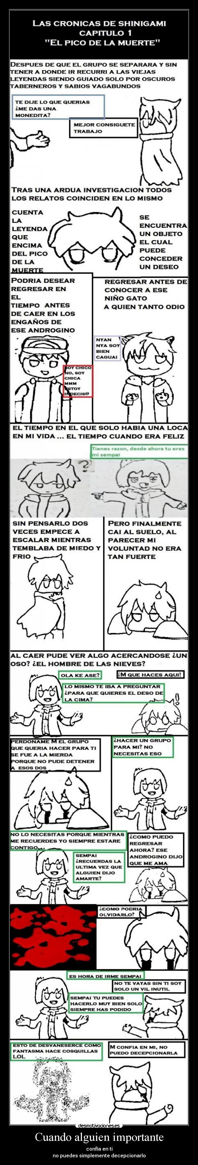 Cuando alguien importante -