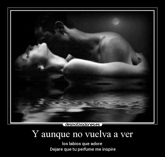 Y aunque no vuelva a ver -
