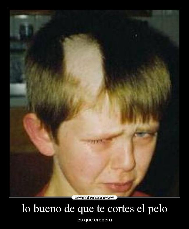 lo bueno de que te cortes el pelo -