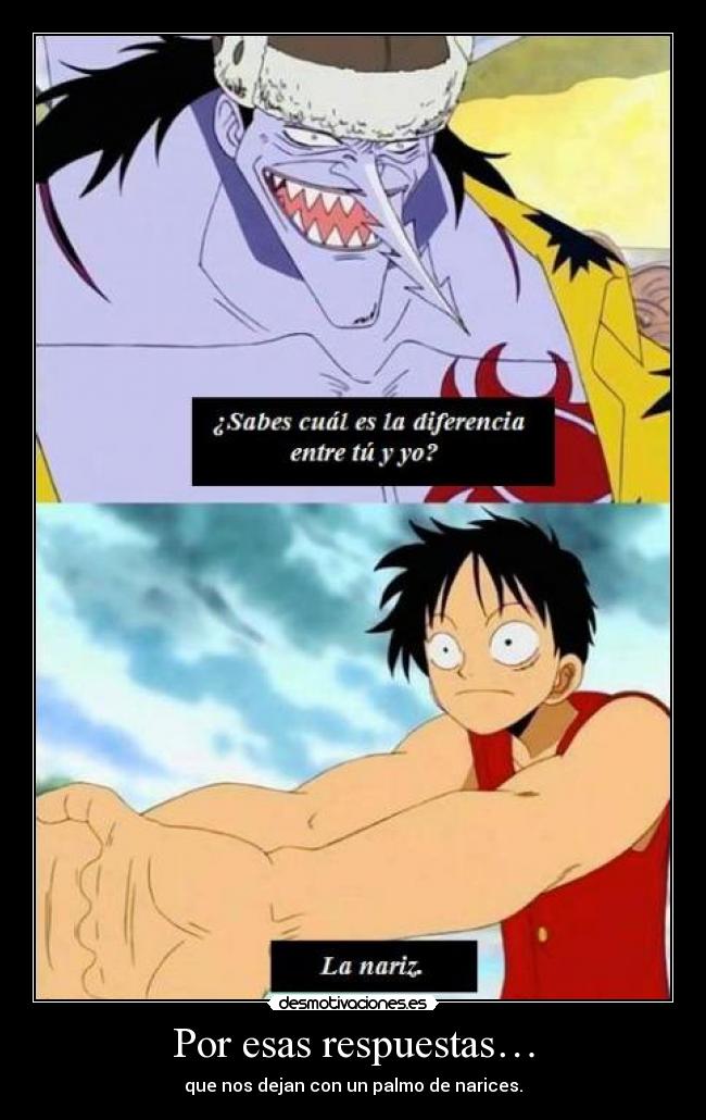 carteles one piece luffy arlong ronoa desmotivaciones