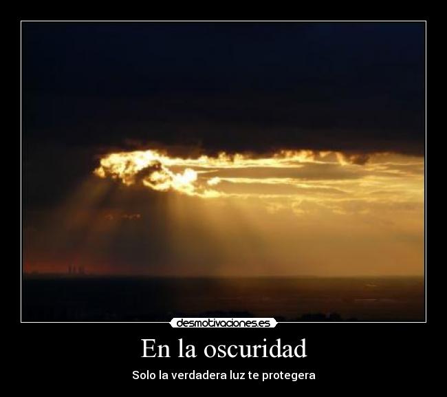 En la oscuridad -