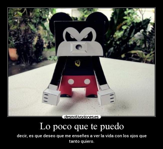 Lo poco que te puedo -