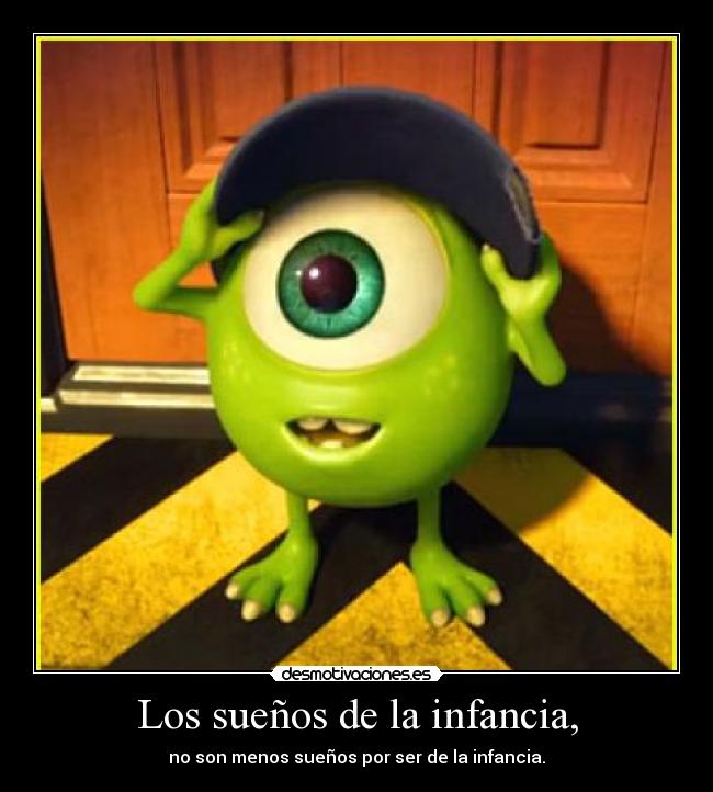 carteles infancia catalunya rules mike wazowski monstruos university las unicas adolescentes sala jajajaja desmotivaciones