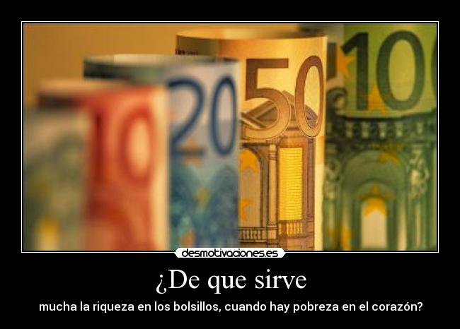 ¿De que sirve - 