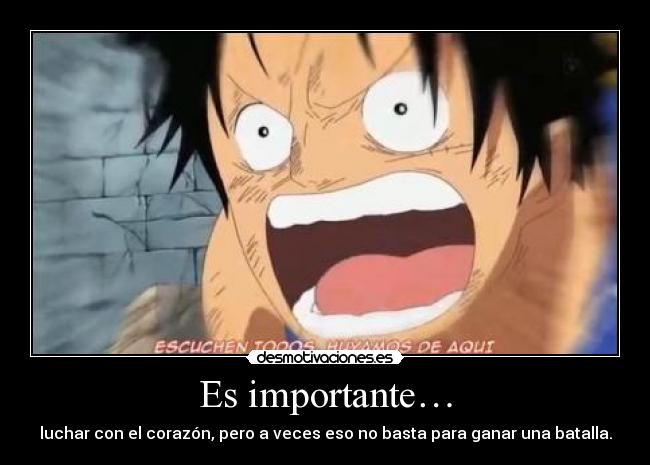 carteles one piece monkey luffy ronoa desmotivaciones