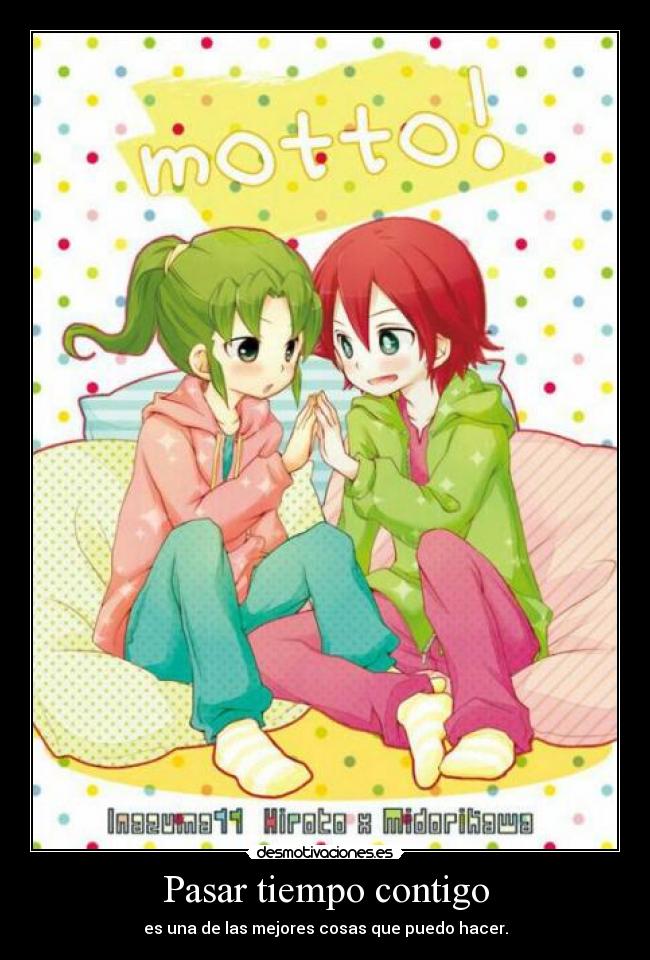 Pasar tiempo contigo -