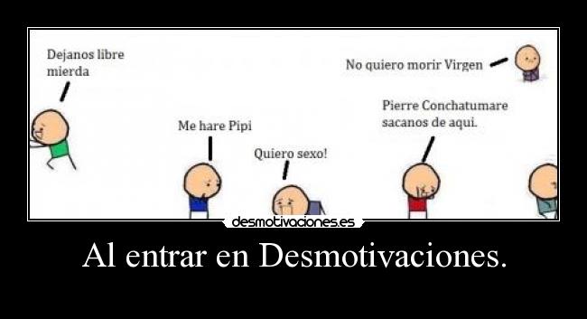 Al entrar en Desmotivaciones. - 