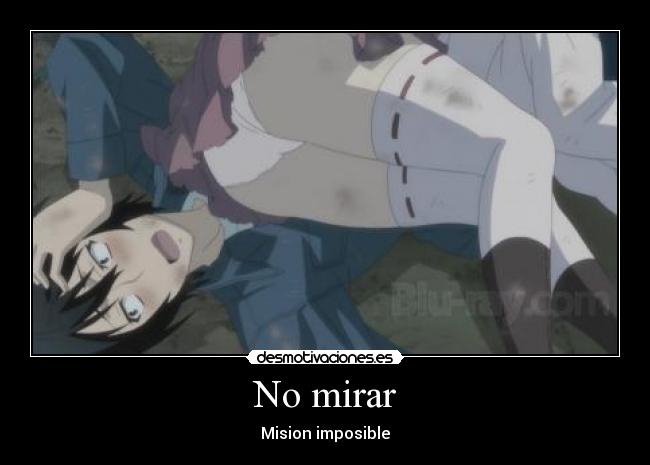 No mirar -