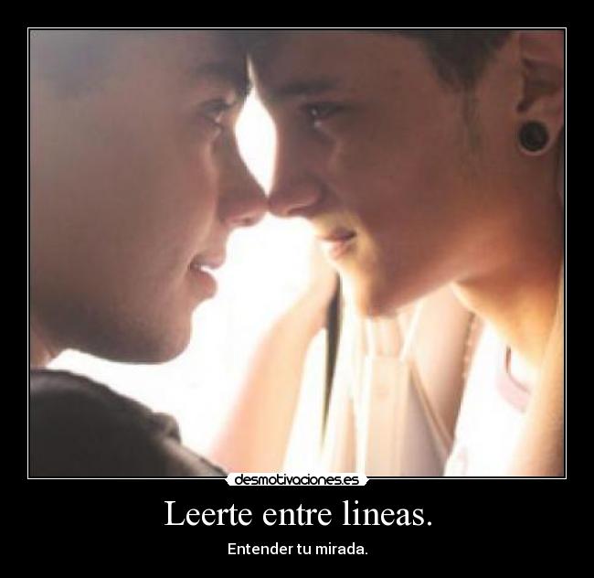 Leerte entre lineas. -