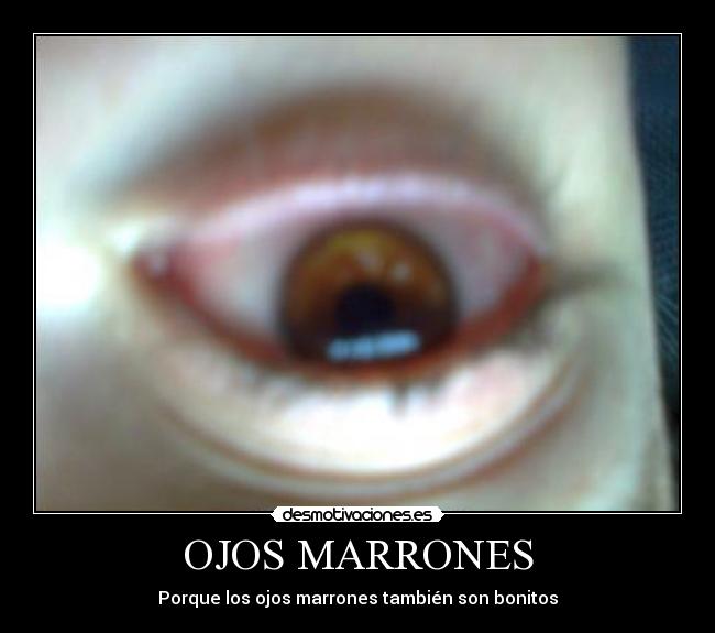 OJOS MARRONES - Porque los ojos marrones también son bonitos