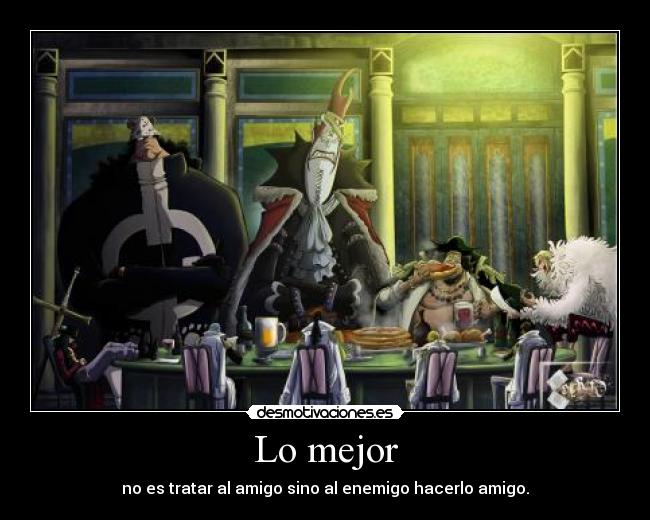 carteles animes anime onepeace amistad pixilin desmotivaciones