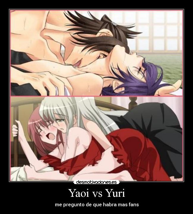 Yaoi vs Yuri - me pregunto de que habra mas fans