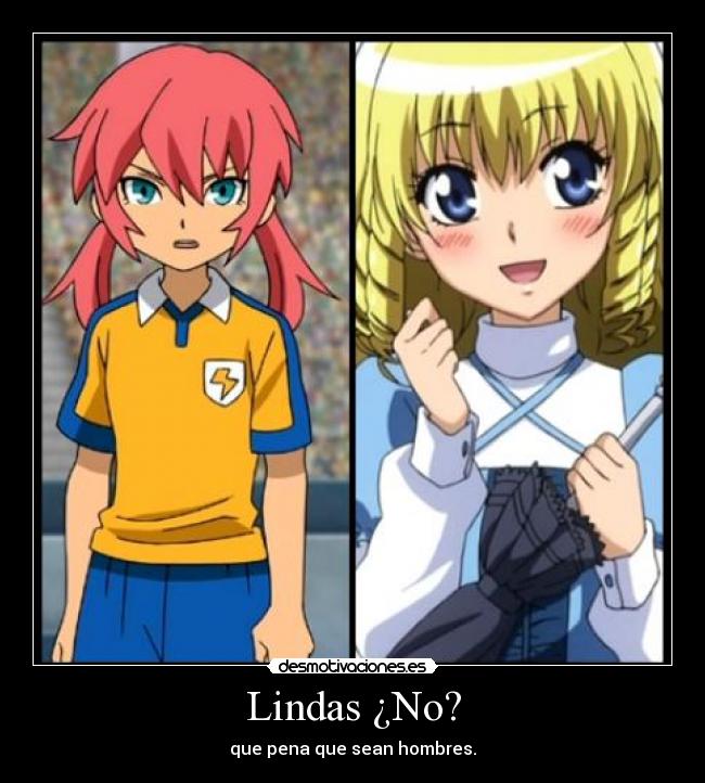 carteles muajajaja aoi kaichou maid sama kirino inazuma eleven son hombres chicas desmotivaciones
