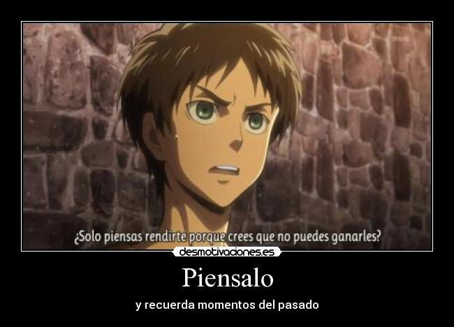 Piensalo - y recuerda momentos del pasado