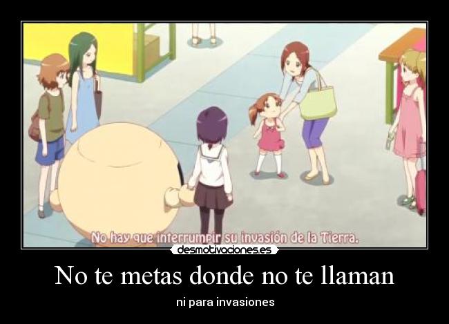 No te metas donde no te llaman - ni para invasiones