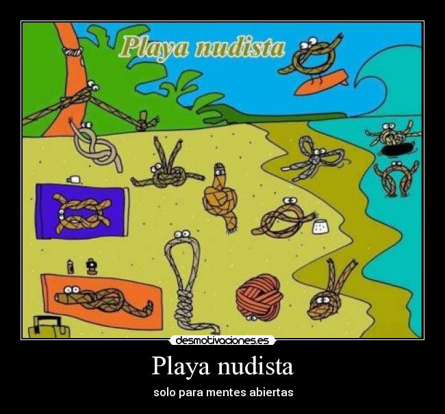 Playa nudista - solo para mentes abiertas