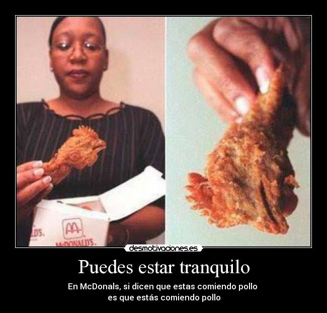 Puedes estar tranquilo -