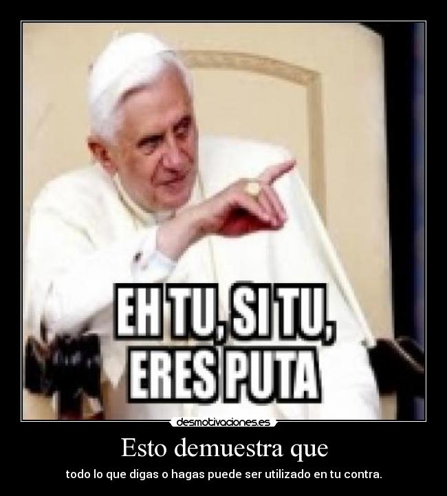 Esto demuestra que -