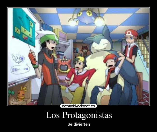 carteles pokemon rojo red ruby gold diamond leon eco brendan los protagonistas divierten desmotivaciones