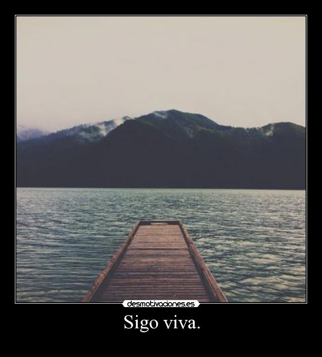 Sigo viva. -