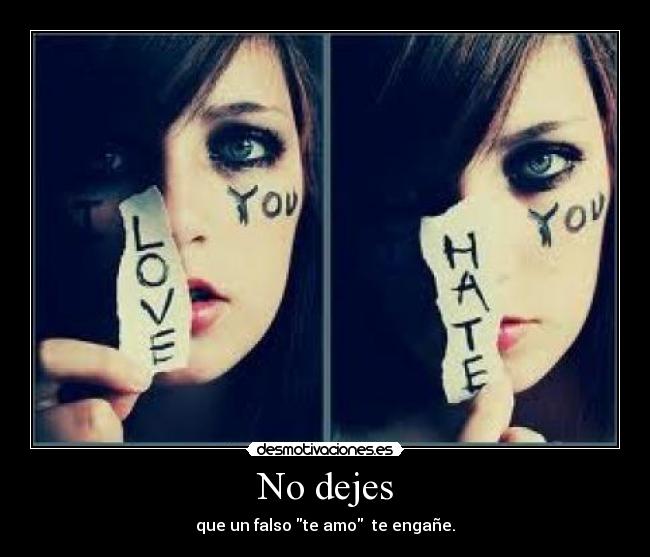 No dejes -