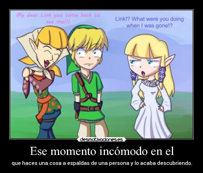 carteles link infiel fue con consigna mientras zelda estaba fuera desmotivaciones