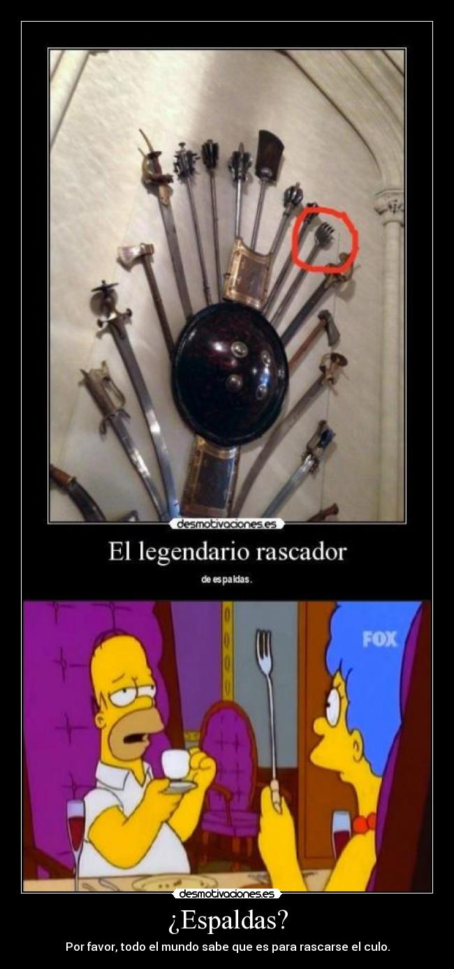 carteles the simpsons homer rascador ronoa desmotivaciones