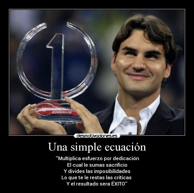 Una simple ecuación -