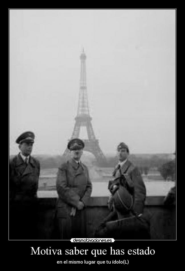 Motiva saber que has estado - en el mismo lugar que tu ídolo(L)