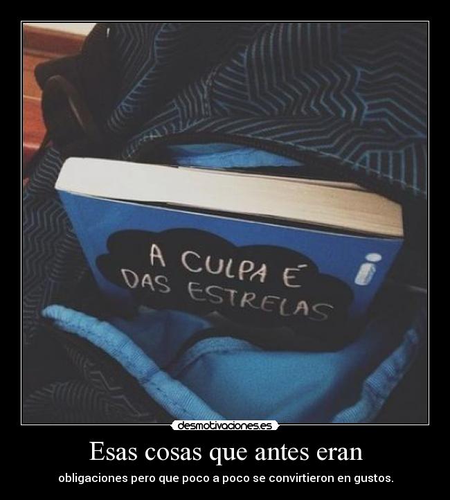 Esas cosas que antes eran -