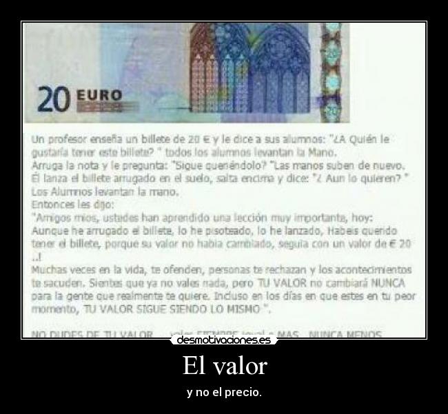 El valor - 