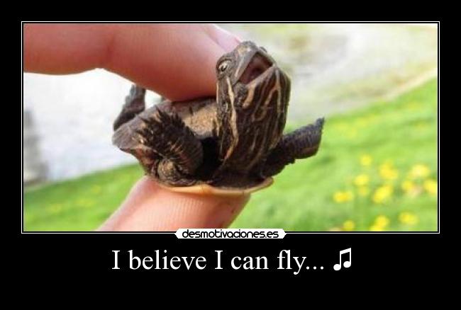 I believe I can fly... ♫ -