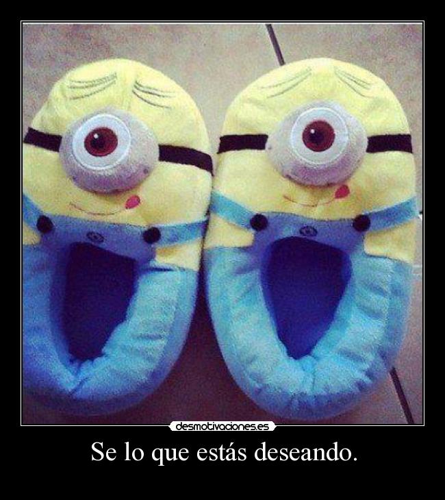 Se lo que estás deseando. -